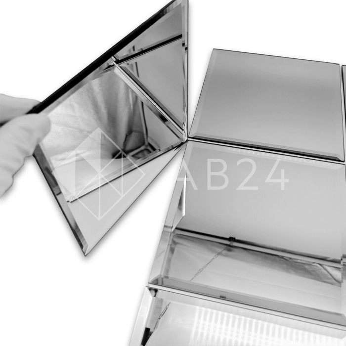 AV401: Зеркальная плитка с фацетным краем 200х200 мм, набор 10 шт