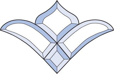 Бевелс AV35 фрамужный (4 элемента) 216 х 140 мм