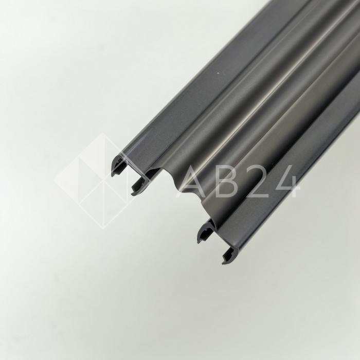 Уплотнитель ПРЕМИУМ гармошка серый 2.5 м под стекло 8 мм FDPP-410.8