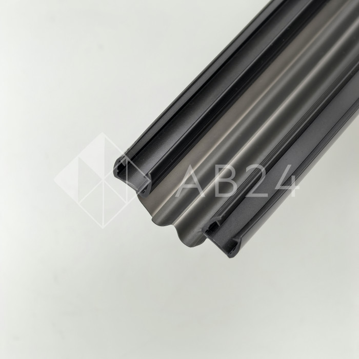 Уплотнитель ПРЕМИУМ гармошка серый 2.5 м под стекло 8 мм FDPP-410.8