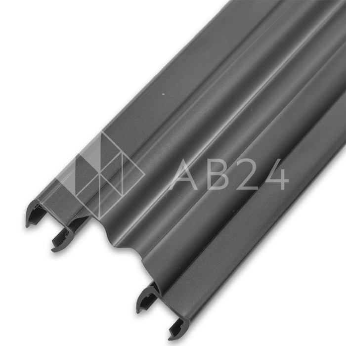 Уплотнитель ПРЕМИУМ гармошка серый 2.5 м под стекло 8 мм FDPP-410.8