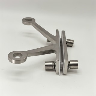 Спайдер FNS-009 на ребро жесткости односторонний 2 точки, нержавейка/матовый