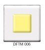 Фьюзинг квадрат DFTM 006 прозрачно-бледно-желтого цвета, 6 см