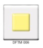 Фьюзинг квадрат DFTM 006 прозрачно-бледно-желтого цвета, 6 см
