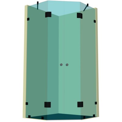 Душевая кабина пятиугольная DK-303К на коннекторах