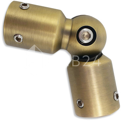 Соединитель FDC-13 трубы 19 90°-180°, нержавейка/бронза