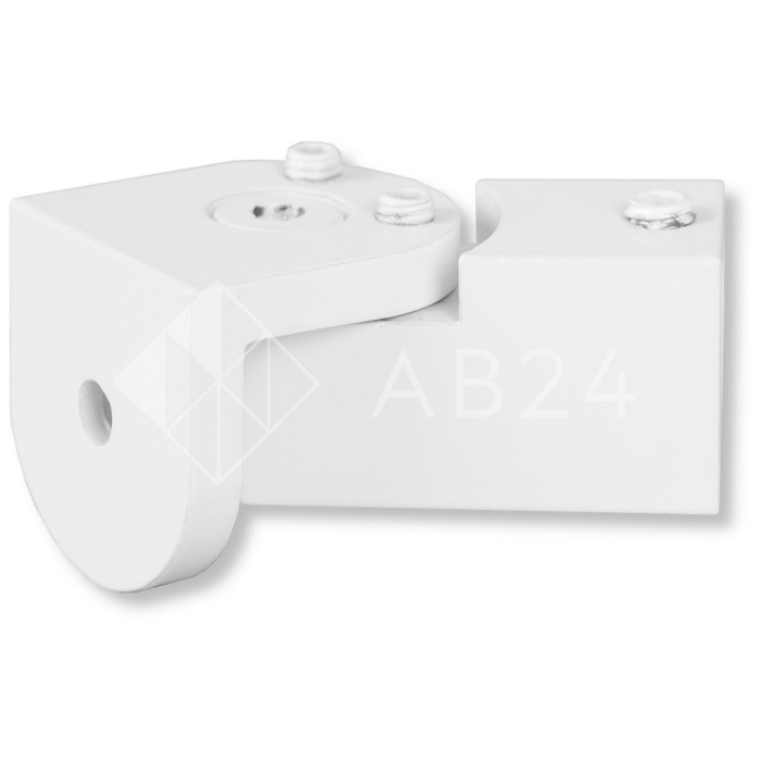 Крепление FDC-51 трубы 15х15 к стене 0°-180°, нержавейка/белый