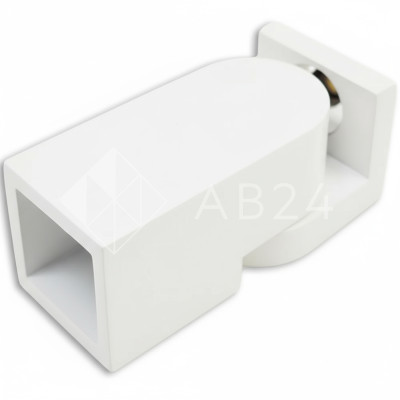 Крепление FDC-51 трубы 15х15 к стене 0°-180°, нержавейка/белый