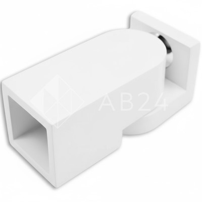 Крепление FDC-51 трубы 15х15 к стене 0°-180°, нержавейка/белый