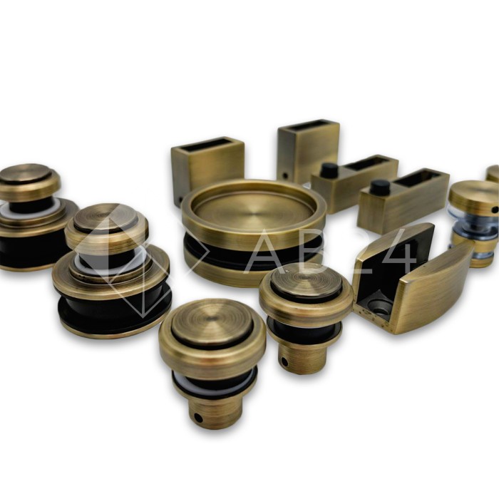 Раздвижная система Альфа α FDS-7 ПРЕМИУМ, нержавейка/бронза