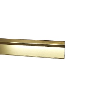 Порог алюминиевый FDPA-43.15 для душевой 1.5 м, алюминий/золото