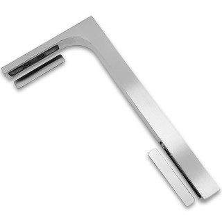 Угловой стабилизатор Диор FDK-4R стена-стекло 90° правый, нержавейка/матовый