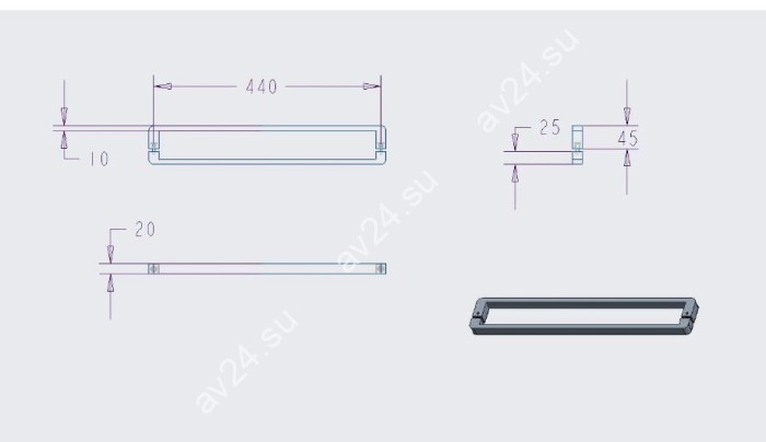 Ручка полотенцесушитель FDR-713, нержавейка/полированный