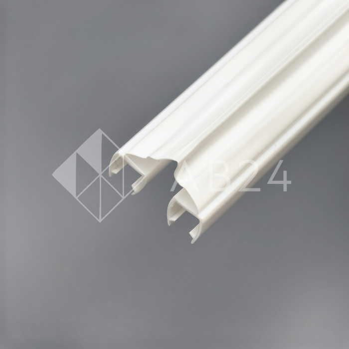 Уплотнитель ПРЕМИУМ гармошка белый 2.5 м под стекло 8 мм FDPP-410.8