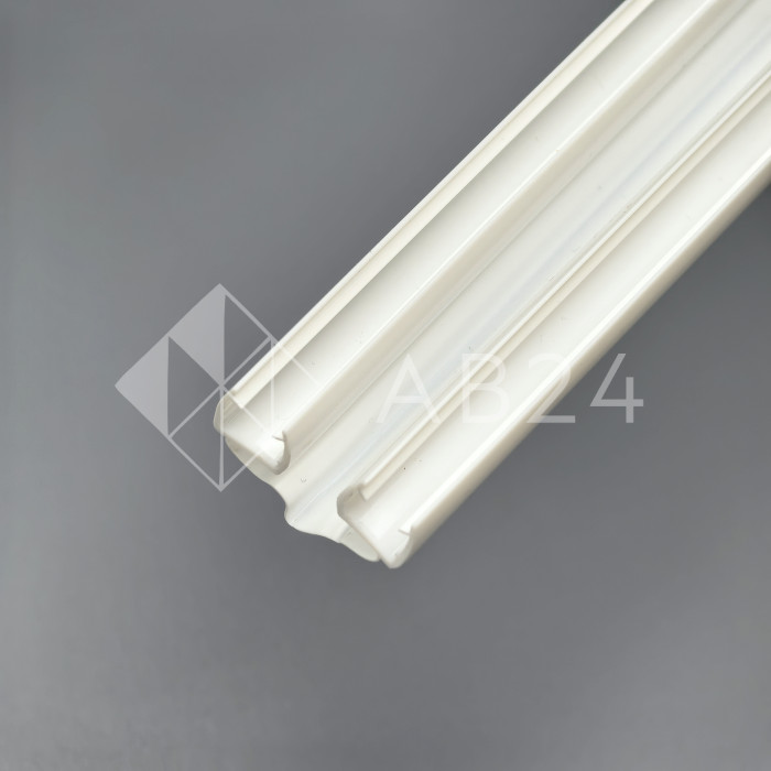 Уплотнитель ПРЕМИУМ гармошка белый 2.5 м под стекло 8 мм FDPP-410.8