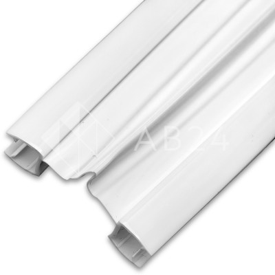 Уплотнитель ПРЕМИУМ гармошка белый 2.5 м под стекло 8 мм FDPP-410.8