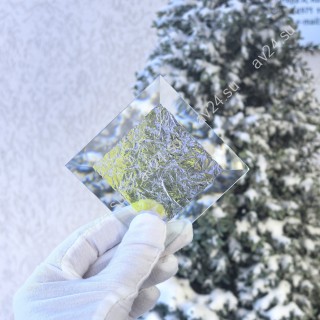 Бевелс AV19 дихроичный квадрат 76 х 76 мм желтый мороз