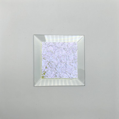 Бевелс AV19 дихроичный квадрат 76 х 76 мм желтый мороз