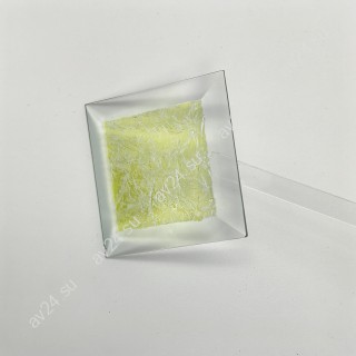 Бевелс AV19 дихроичный квадрат 76 х 76 мм желтый мороз