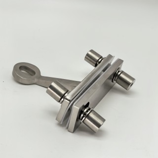 Спайдер FNS-010 на ребро жесткости односторонний 1 точка, нержавейка/матовый