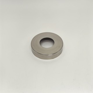 Низ стойки FOP-38.31 большой декоративный, для трубы Ø38.1*86 мм, GRIT 600, нержавейка/полированный