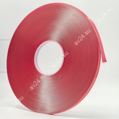 Скотч двусторонний FDA-105 в рулоне, ширина 10 мм, длина 50 м, прозрачный