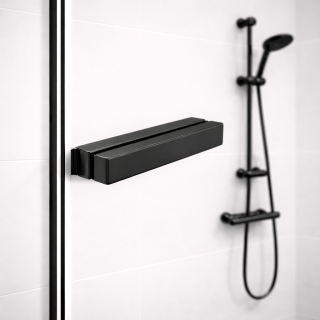 Ручка купе FDR-14, нержавейка/черный