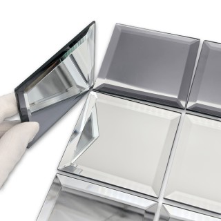 AV403: Зеркальная плитка с фацетным краем 100х100 мм, набор 10 шт