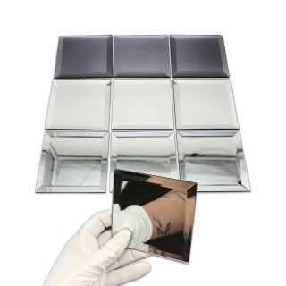 AV403: Зеркальная плитка с фацетным краем 100х100 мм, набор 10 шт