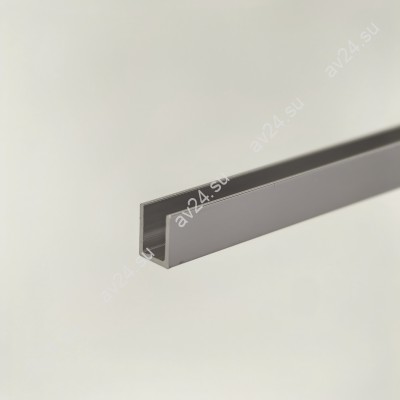 Профиль для стекла и зеркал FSZP-10.3 толщиной 4 мм, длина 3 метра, алюминий/полированный