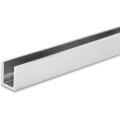 Профиль для стекла и зеркал FSZP-10.3 толщиной 4 мм, длина 3 метра, алюминий/полированный