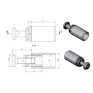 Основание спайдера FNS-011, нержавейка/матовый