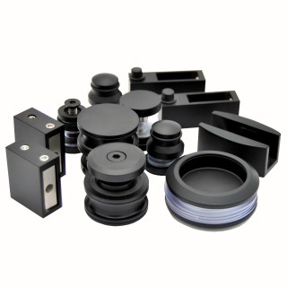 Раздвижная система Альфа α FDS-1, нержавейка/черный