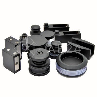 Раздвижная система Альфа α FDS-1, нержавейка/черный