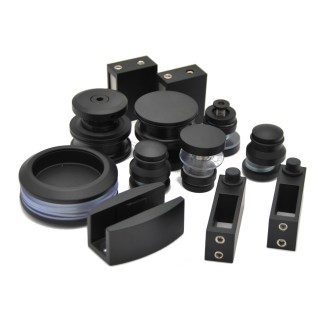 Раздвижная система Альфа α FDS-1, нержавейка/черный