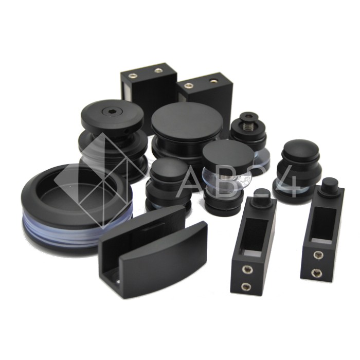 Раздвижная система Альфа α FDS-1, нержавейка/черный