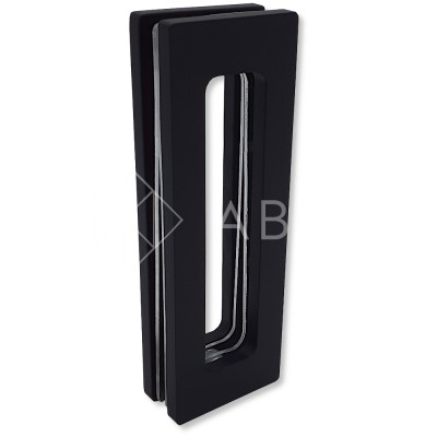 Ручка купе Дриада FDR-112, 155х52 прямоугольная, нержавейка/черный