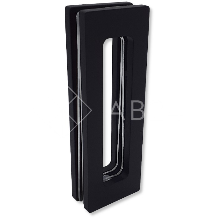 Ручка купе Дриада FDR-112, 155х52 прямоугольная, нержавейка/черный