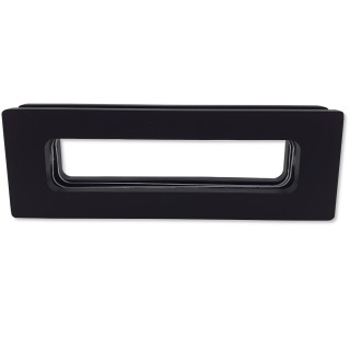 Ручка купе Дриада FDR-112, 155х52 прямоугольная, нержавейка/черный