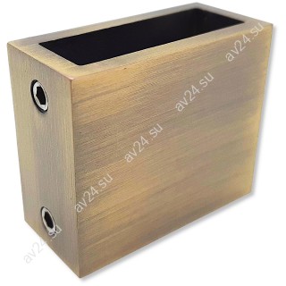 Крепление FDC-30 трубы 30х10 к стене, нержавейка/бронза