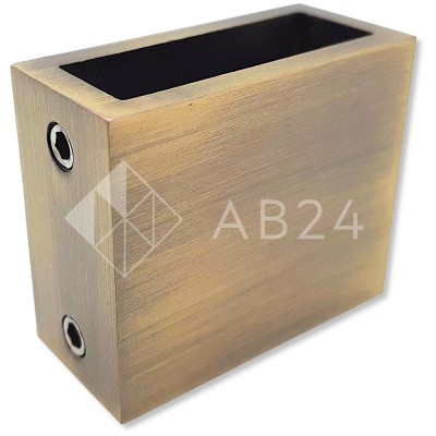 Крепление FDC-30 трубы 30х10 к стене, нержавейка/бронза