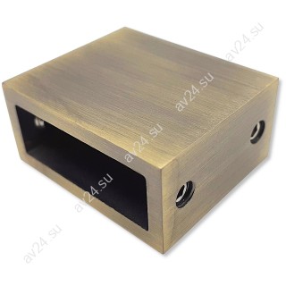 Крепление FDC-30 трубы 30х10 к стене, нержавейка/бронза