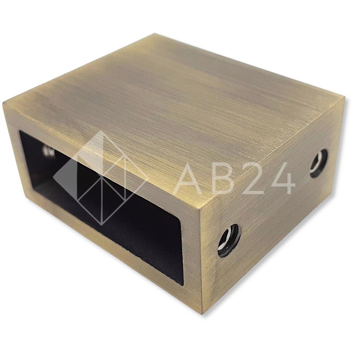 Крепление FDC-30 трубы 30х10 к стене, нержавейка/бронза