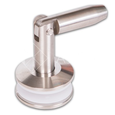 Крепление тяги (ванта) FN-96 к стеклу М12, рутель, нержавейка/матовый