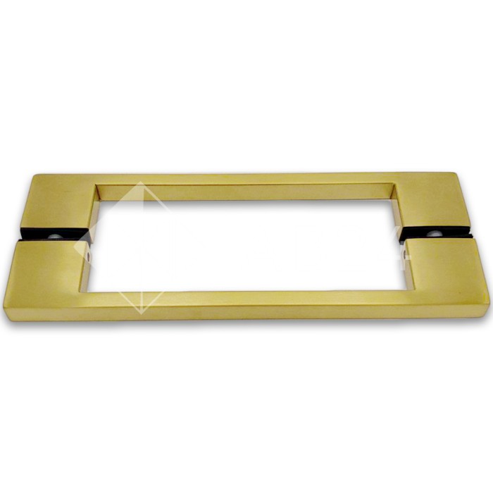 Ручка скоба FDR-90, 10х15х220х1.0 мм, нержавейка/брашированное золото