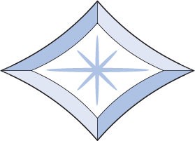 Бевелс AV174 звезда 112 х 80 мм