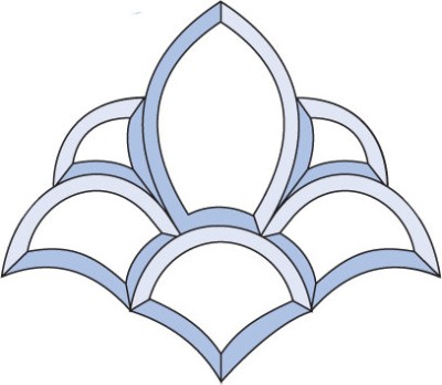 Бевелс AV352 (6 элементов) 200 х 174 мм