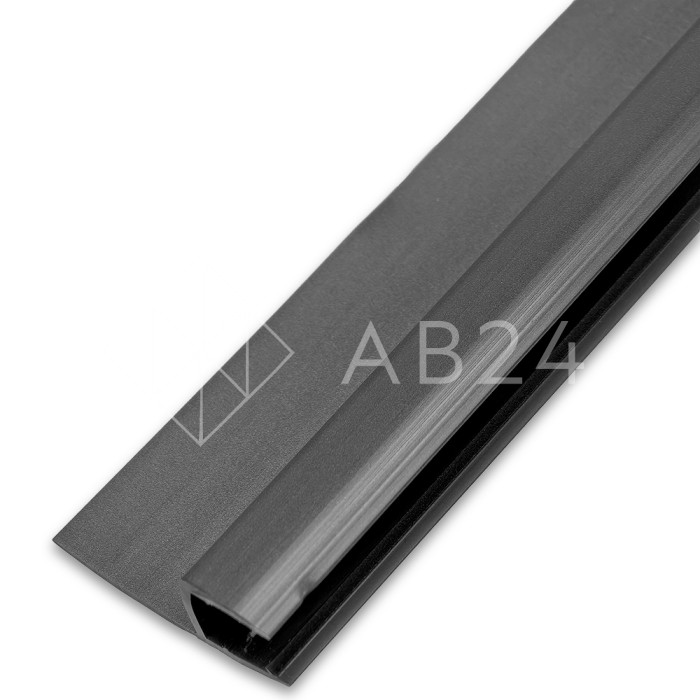 Уплотнитель ПРЕМИУМ Ч-образный серый 2.2 м, ус 18 мм под стекло 8 мм FDPP-412.8