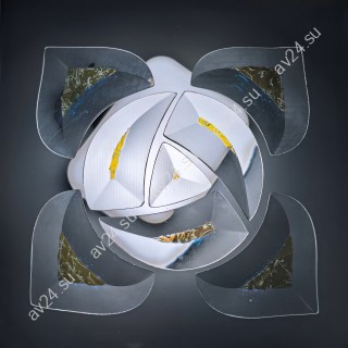 Бевелс AV54 дихроичный (8 элементов) 126 х 126 мм желтый мороз