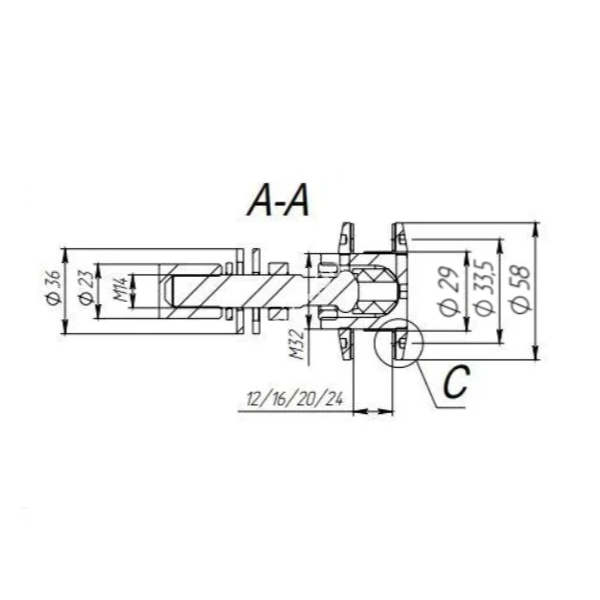 Держатель стекла спайдера FNS-012, нержавейка/матовый